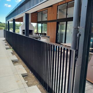 40mm x 10mm Flat Bar frame with 30mm x 10mm infill Balustrade