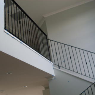 Wrought iron balustrade