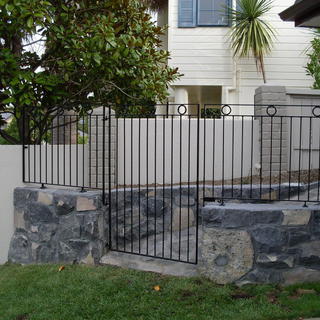 Pedestrian gate and panels